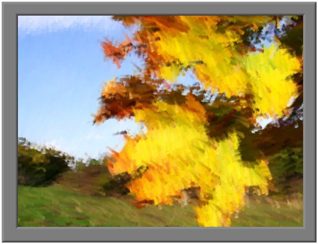 Laub - "Ölgemälde"