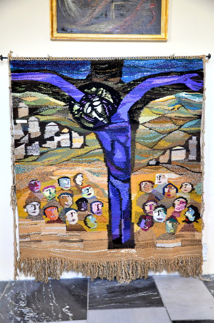 Ausdrucksstarker Wandteppich