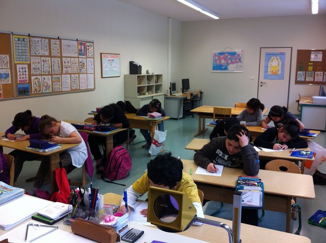 Die dritte und vierte Klasse der VS Bruggen. | Foto: C. Beyaz