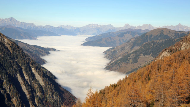 Blick über das Fuschertal Richtung Zell am See