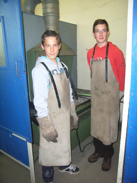 Fabian Dworschak, Paul Hoffmann in Edelhof (Schweißkabine)