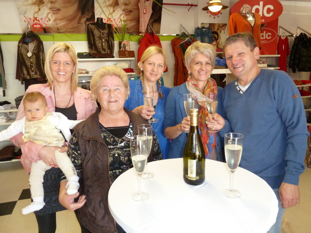 Feierten Jubiläum: J. Kraiger, A. Grollitsch, M. Stefitz, S. u. A. Stefitz (von links)