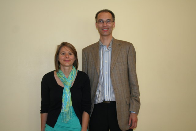 Das Brucker "b.a.s."-Team: Leiterin Sandra Korber und Dietmar Hirschmugl.