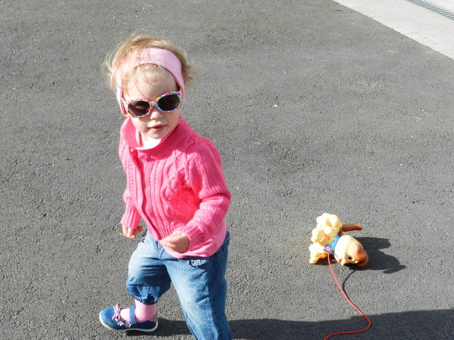 Lilly's Spaziergang mit dem Hund