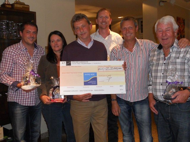 Mario Friedrich, Roland u. Andrea Mitgutsch, Harald Bichler, Obmann des SDL Gerald Bauer und Veranstalter Josef Schwateczky.