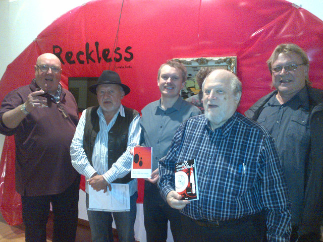 Im Stiferhaus: v.l.n.r. Erich Josef Langwieser, H.H. Hadwiger, Hermann Knapp, Stephen Sokoloff und Thomas Wall. | Foto: Privat