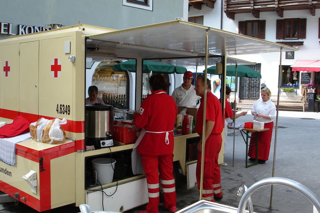 RK-Feldküche aus Ebensee im Einsatz