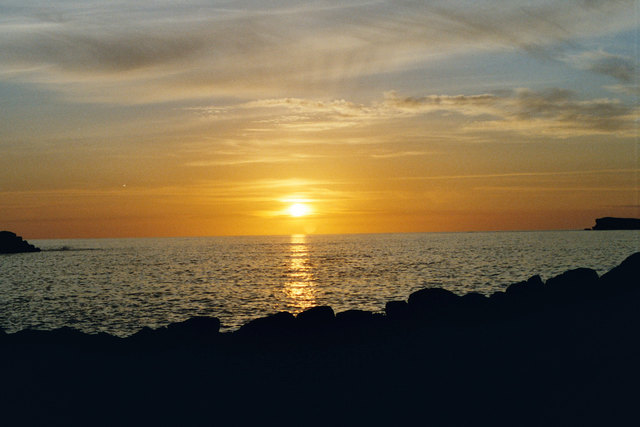 Auch hier gibt es schöne Sonnenuntergänge