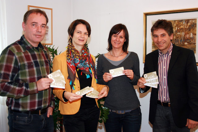 WIV Obmann Gerhard Ebner, BGM Mag. Kerstin Suchan-Mayr, Citymanagerin Doris Haider und Mag. Andreas Hoyer.