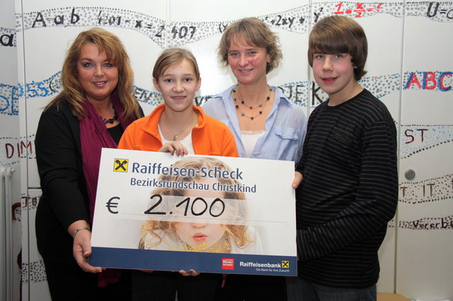 Spende ans BezirksRundschau-Christkind im Vorjahr.