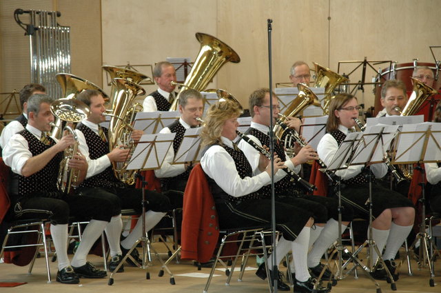Die Pfarrmusik Ort im Innkreis tritt heuer um eine Stufe höher - in der Leistungsstufe C an.