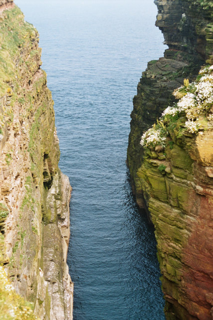 Der Anblick der Steilküste