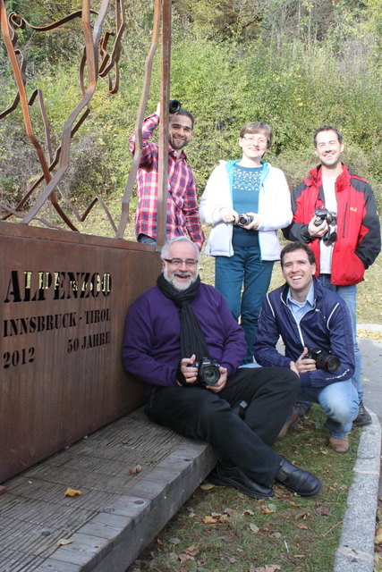 Die Gewinner: Bernhard Minatti (Ampass), Clothilde Wurzer (Hall), Thomas Triendl (Absam), Alfred Schestak (Innsbruck) und Benedikt Pfurtscheller (Fulpmes)