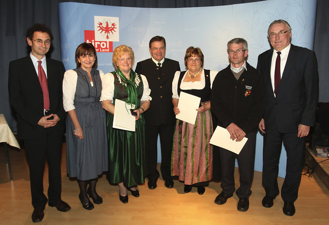 Geehrte aus Kössen. | Foto: Land/Frischauf