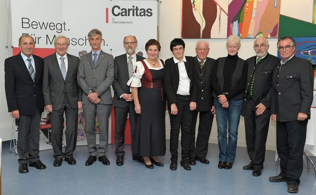 Die Träger der Elisabethmedaille | Foto: Caritas OÖ.