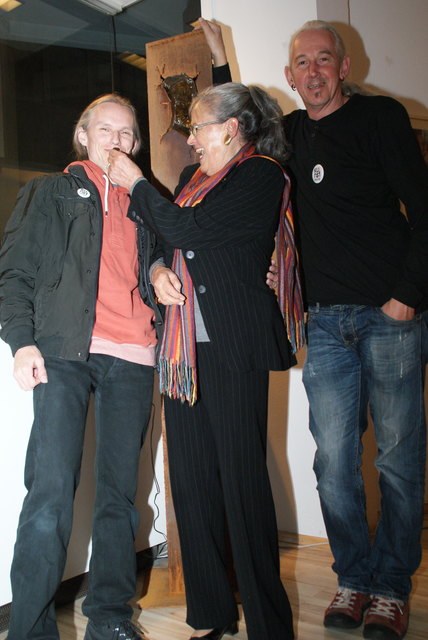 Monika Lami, "DIE Galeristin", weiß, wie man Künstler richtig verwöhnt.