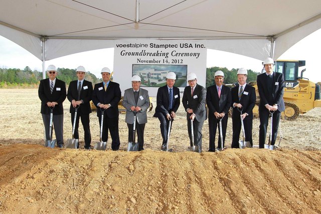 Spatenstich für das neue US-Werk in Cartersville. | Foto: voestalpine