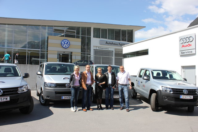 R. Falch, M. Walser, C. Kuhlmeyer-Kühl, S. Falch, P. Konrad (v. li.). | Foto: Hergel