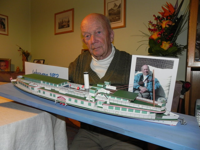Egon Anselm sen. ist jung wie das Donaudampfschiff Schönbrunn. | Foto: Schöttl