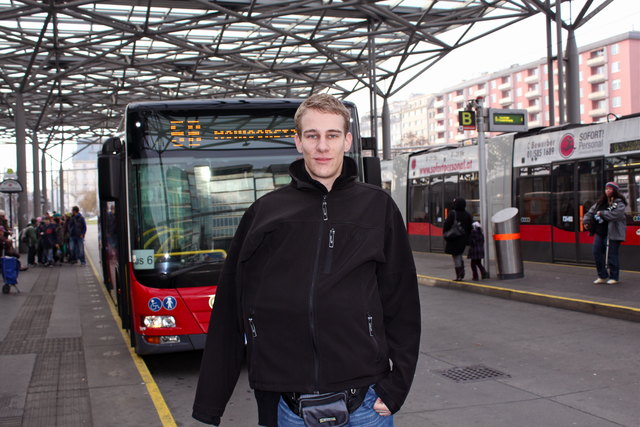 Gefährliche Busfahrten mit der Linie 5B hat Alexander Denks hinter sich.