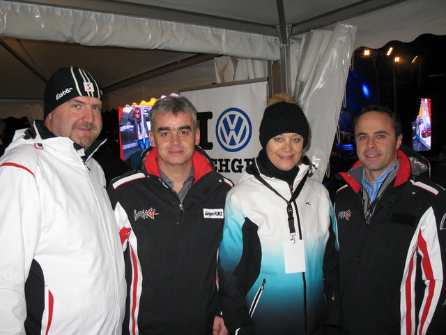 Mario Karpf (Hotel Post, Ischgl), Jürgen Kurz, Evi Wolf (Hotel Post, Ischgl), Markus Walser