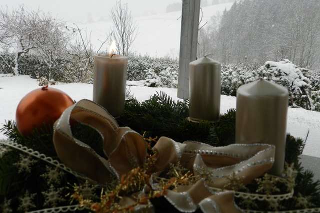 Was könnt es schöneres geben, als Schneefall am ersten Adventwochenende