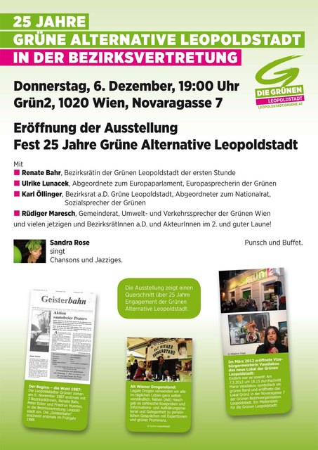 25 Jahre Grüne Leopoldstadt