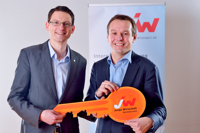 JW-Landesvorsitzender Peter Reiter (links) mit Vorgänger Markus Raml. | Foto: Lauringer