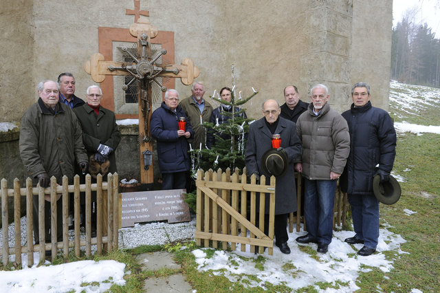 In Liescha: Othmar Mory, Peter Silla, Arno Manner, Josef Feldner,, Benjamin Kumprj, Franz Jordan, Heinz Stritzl, Marjan Sturm, Fritz Schimun, Michael Rebernig (von links)
