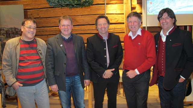 Aufsichtsratsvorsitzender Mag. Peter Doll, Ludwig Schäffer, Obm. Michael Unger, Sepp Riedmann, GF Thomas Lerch.