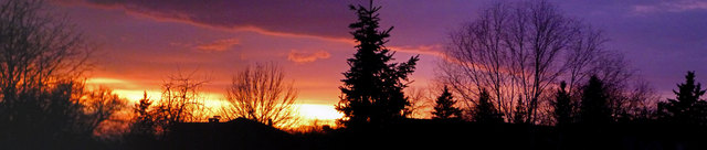 Abendrot, am 23. 12. 2012, in Riedersbach von unserem Balkon aus aufgenommen