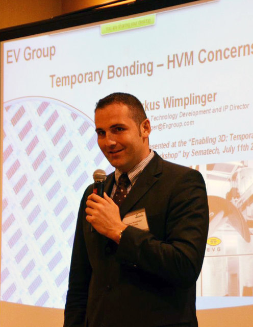 Markus Wimplinger, Corporate Technology Development & IP Director, hält für die EV Group Vorträge auf der ganzen Welt.