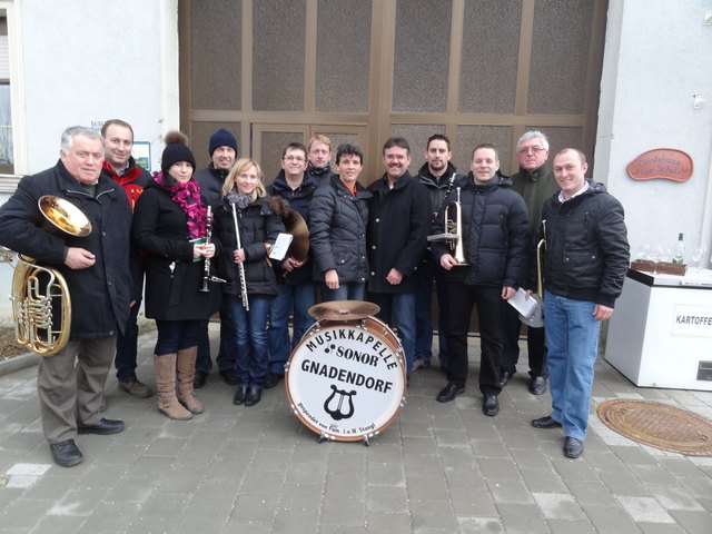 Musikalische Glückwünsche von der Musikkapelle Gnadendorf an LAbg. Manfred Schulz