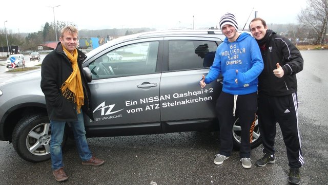 Ein großes Dankeschön! Das Autohaus ATZ Steinakirchen stellte für die 800km lange Reise nach Wewer (D) einen NISSAN Qasquai+2 zur Verfügung.