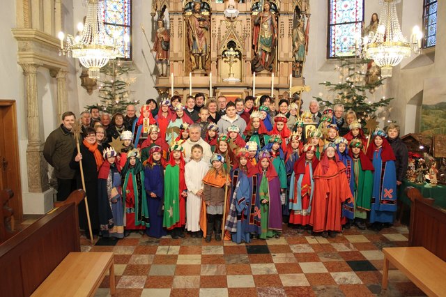 SternsingerInnen der Pfarre St. Stefan
