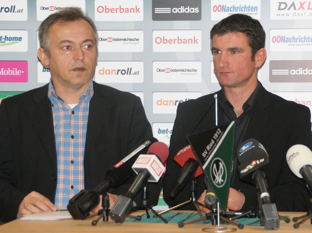 Voller Elan ins Jahr 2013: Manager Stefan Reiter und der neue Cheftrainer Michael Angerschmid.