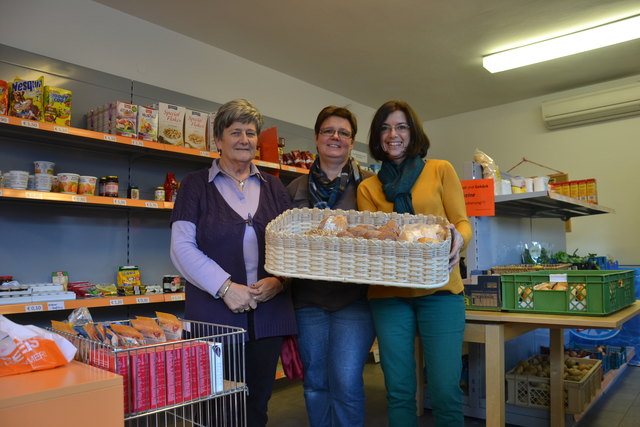 Die Mitarbeiterinnen im Martiniladen Landeck: Roswitha Pircher, Petra Widmann und Astrid Rauter (von links).