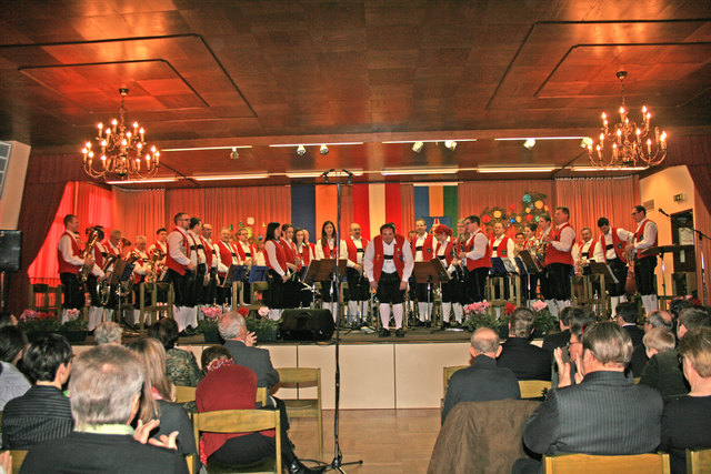 Der Musikverein Hochneukirchen beim Neujahrskonzert 2013