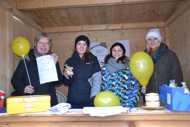 Schwester Judit Nötstaller, Kathrin Eckhart, Kathrin Schalber und Sabrina Gerstgrasser (von links).