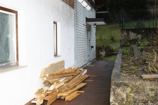 Auch der Zugang zum Haus von Markus Kopeter liegt auf dem Grundstück des neuen Nachbarn.