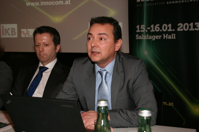 Die GF der GemNova DienstleistungsGmbH, Alois Rathgeb und Mag. Markus Bodemann, helfen den Gemeinden beim Sparen.