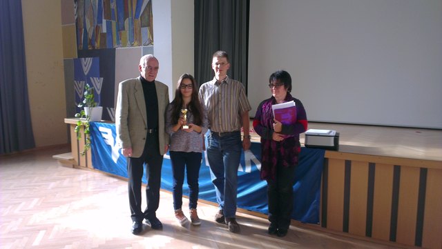 Direktor Josef Röck, Isabella Eichhorner Isabella, Prof. Helmut Stadlwieser und Prof. Karin Schnegg (v. l.).