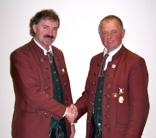 Musikobmann Josef Staflinger (l.) und Kapellmeisterstellvertreter Alois Obermaier | Foto: Strohbach