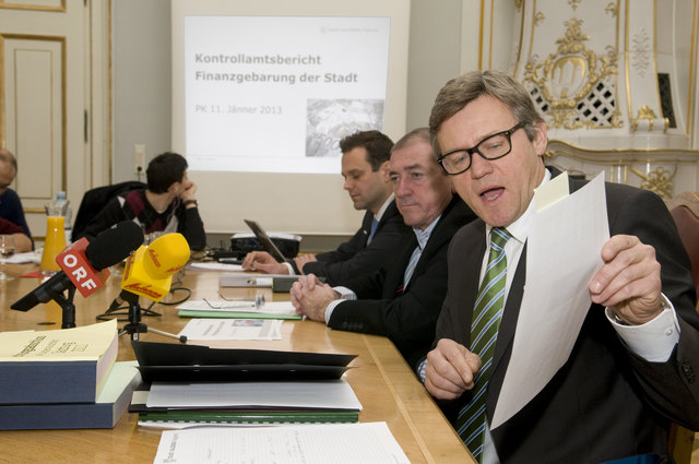 Präsentierten das Ergebnis: KA-Direktor Max Tischler, Bgm. Heinz Schaden und Magistratsdirektor Martin Floss.