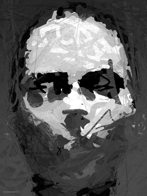 "Alicia Keys", 2013 - Dietmar Schoder, 90x120cm, c#-program on canvas