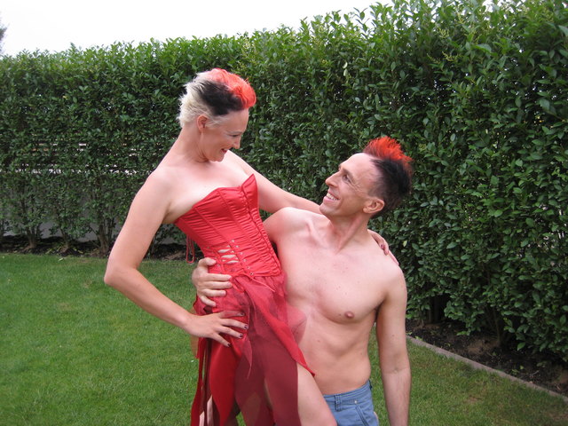 Mein Schatz und ich vorm Lifeball