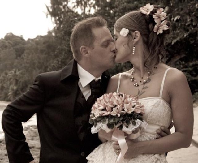 Auch mit 40 zwei verrückte verliebte Romantiker  :)