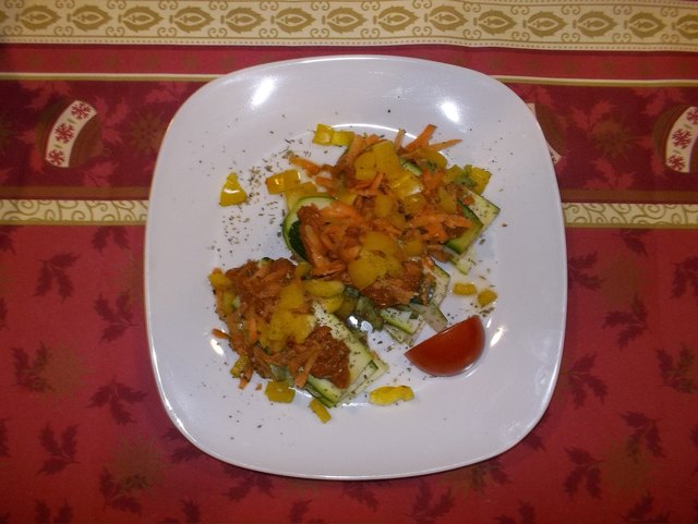 Italienische Lasagne von sonnengetrockneten Tomaten