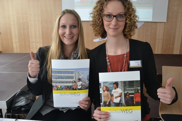 Die SchülerInnen der HAK/HAS/HLW Landeck stellten ihre drei Schultypen vor.