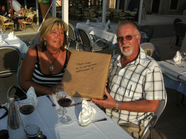 Erika Feuerstein und ihr Mann am 34. Hochzeitstag.